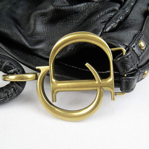 Christian Dior 1883 Lambskin Shoulder Bag-Black